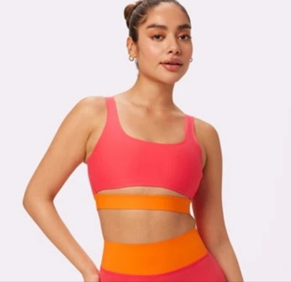Parade Pink & Orange Sports Bra